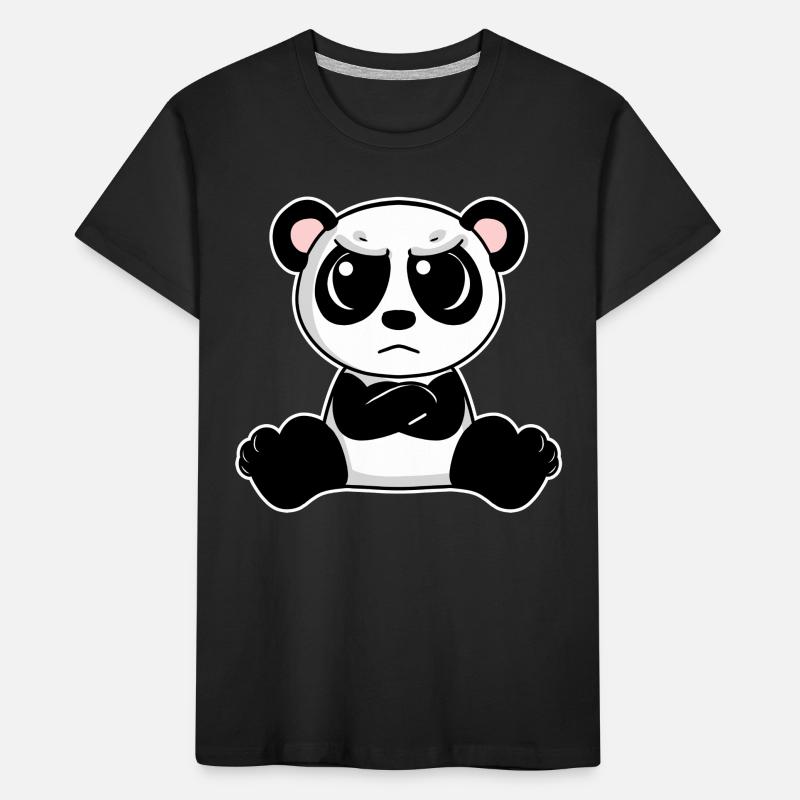 Le panda mignon est agacé T-shirt bio Premium Enfant