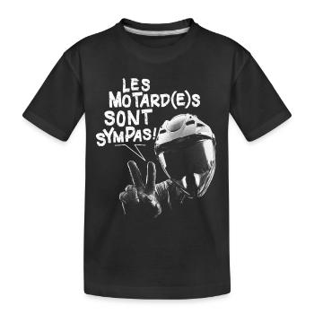 Motorcycle Biker Quote Biker Biker - Kids' Premium Organic T-Shirt - black - Front