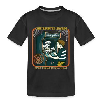 The Haunted Arcade - Kids' Premium Organic T-Shirt - black - Front