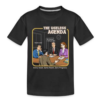 L’agenda inutile - T-shirt bio Premium Enfant - noir - Devant