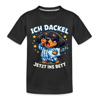 Teckel Offre des vêtements Je suis teckel maintenant - T-shirt bio Premium Enfant - noir - Devant