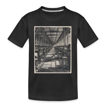 Lost Places Fox Retro Industrie Crime Animal - T-shirt bio Premium Enfant - noir - Devant