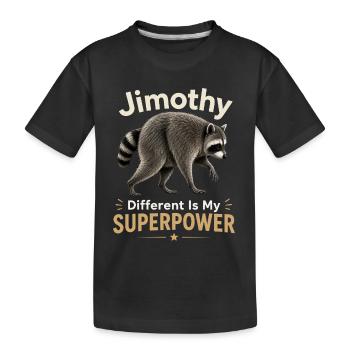 Jimothy Anders est mon super-pouvoir - T-shirt bio Premium Enfant - noir - Devant