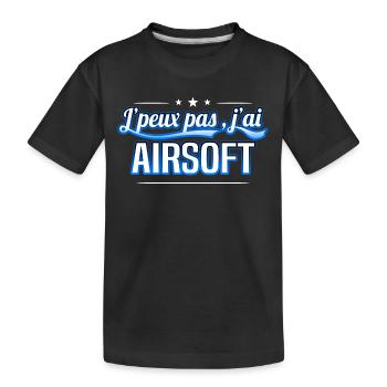 Airsoft - j'peux pas , j'ai Airsoft - T-shirt bio Premium Enfant - noir - Devant