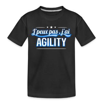 Agility - j'peux pas , j'ai Agility - T-shirt bio Premium Enfant - noir - Devant