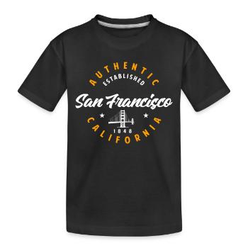 San Francisco Souvenir - Kinder Premium Bio T-Shirt - Schwarz - Vorne