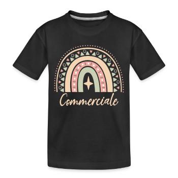 Cadeau Commerciale. Boho Rainbow commerciale. - T-shirt bio Premium Enfant - noir - Devant