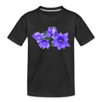 flowers lilies tulips orchids sunflower dahlia ger - Kids' Premium Organic T-Shirt - black - Front