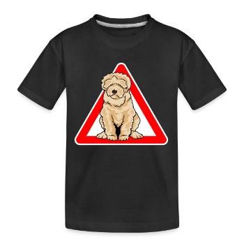 Labradoodle Goldendoodle chien Doodle - T-shirt bio Premium Enfant - noir - Devant