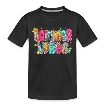 Ambiance estivale - T-shirt bio Premium Enfant - noir - Devant