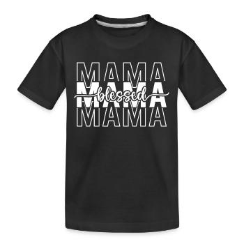Mom - Kids' Premium Organic T-Shirt - black - Front