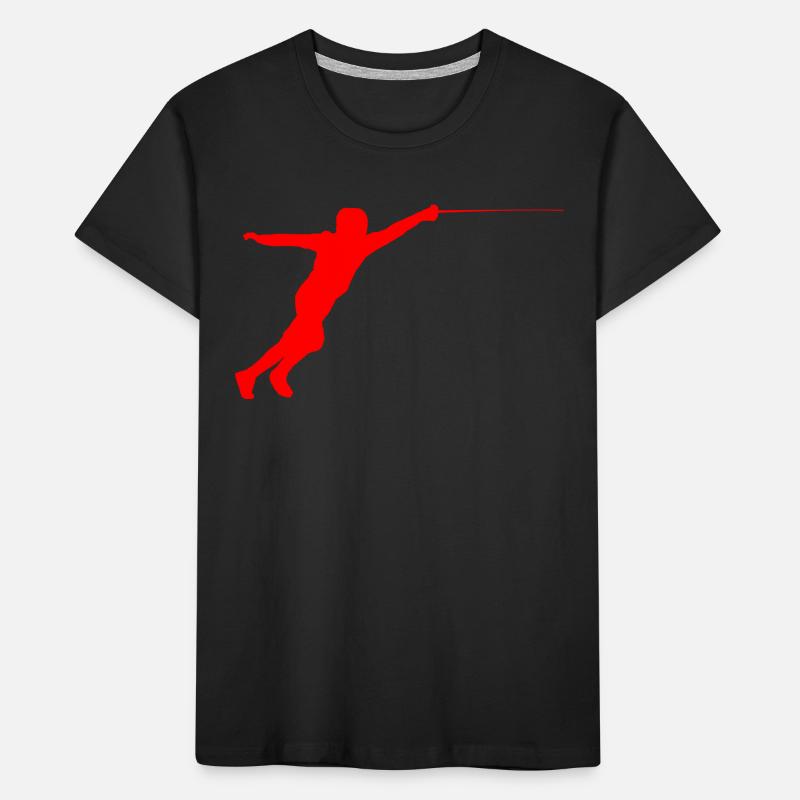 Escrime épée fleurette parade samurai3 T-shirt bio Premium Enfant