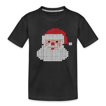 Santa Claus - Kinder Premium Bio T-Shirt - Schwarz - Vorne