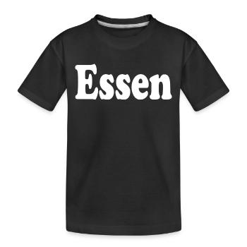eat - Kids' Premium Organic T-Shirt - black - Front