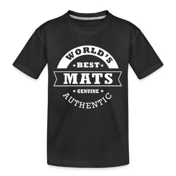 Matten, Matten - Kinder Premium Bio T-Shirt - Schwarz - Vorne