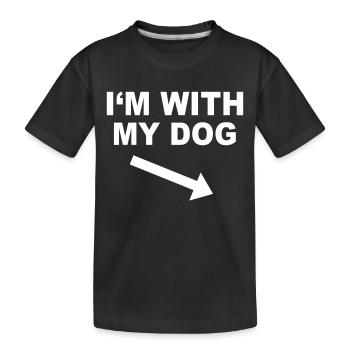 CHIEN - T-shirt bio Premium Enfant - noir - Devant