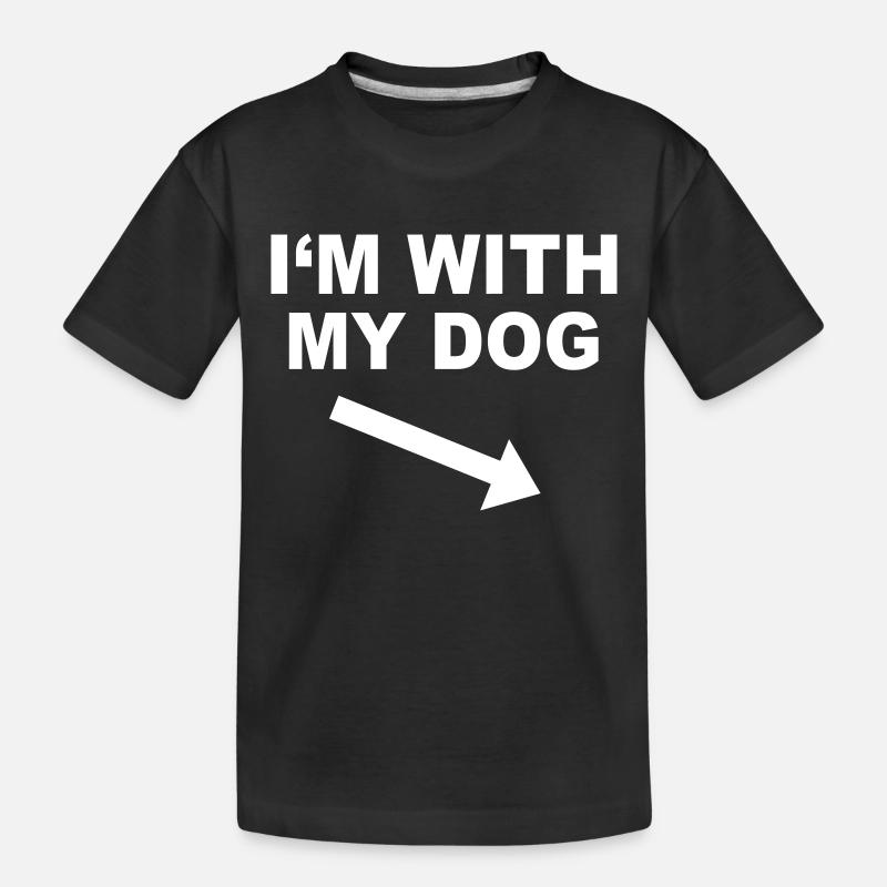 HUND - Kinder Premium Bio T-Shirt - Schwarz