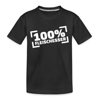 Fleisch - Kinder Premium Bio T-Shirt - Schwarz - Vorne