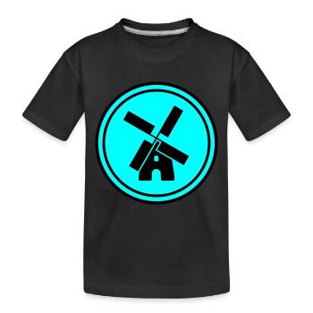 Cercle du moulin à vent - T-shirt bio Premium Enfant - noir - Devant