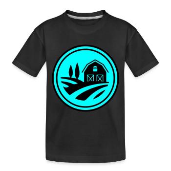 Cercle de récolte à la ferme - T-shirt bio Premium Enfant - noir - Devant