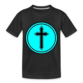 cercle croisé - T-shirt bio Premium Enfant - noir - Devant