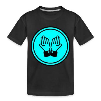 cercle de prière des mains - T-shirt bio Premium Enfant - noir - Devant