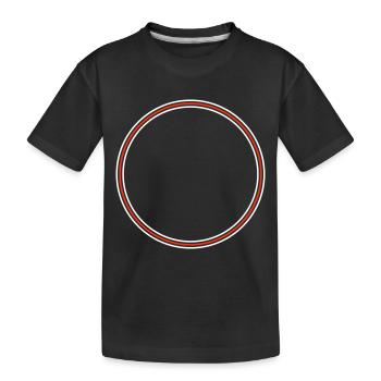 Kreis Icon - Kinder Premium Bio T-Shirt - Schwarz - Vorne