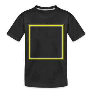 Icône carrée - T-shirt bio Premium Enfant - noir - Devant