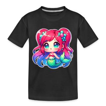 Sirène - T-shirt bio Premium Enfant - noir - Devant