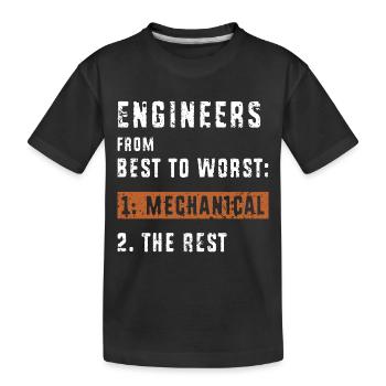 Maschinenbau Ingenieur - Kinder Premium Bio T-Shirt - Schwarz - Vorne