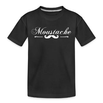 moustaches, Idée cadeau d'élégance. - T-shirt bio Premium Enfant - noir - Devant