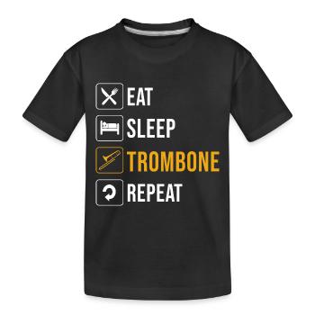 Trombone - T-shirt bio Premium Enfant - noir - Devant