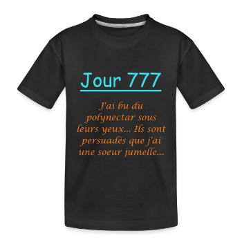 Jour 777 – Mission Polynectar accomplie ! - T-shirt bio Premium Enfant - noir - Devant
