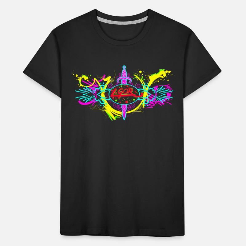 L.Gor Dolch Farbklecks Kinder Premium Bio T-Shirt