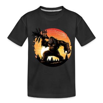 Angry Bigfoot - Kids' Premium Organic T-Shirt - black - Front