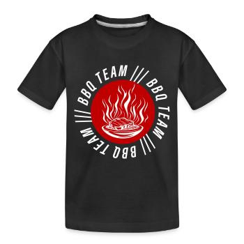 Barbecue Équipe Grillades Barbecue - T-shirt bio Premium Enfant - noir - Devant