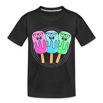 Pool Party - Kinder Premium Bio T-Shirt - Schwarz - Vorne