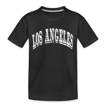 Los Angeles - Kinder Premium Bio T-Shirt - Schwarz - Vorne