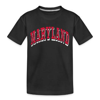 Maryland - Kids' Premium Organic T-Shirt - black - Front