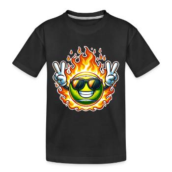 Tennis Peace - T-shirt bio Premium Enfant - noir - Devant