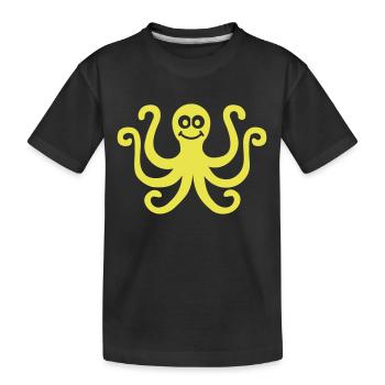 Poulpe - T-shirt bio Premium Enfant - noir - Devant