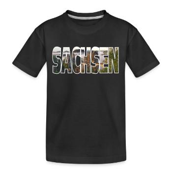 Saxe - T-shirt bio Premium Enfant - noir - Devant