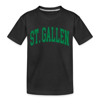 St. Gallen - Kids' Premium Organic T-Shirt - black - Front