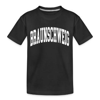 Braunschweig - Kids' Premium Organic T-Shirt - black - Front
