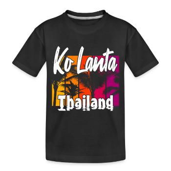 Ko Lanta Thailand - Kids' Premium Organic T-Shirt - black - Front