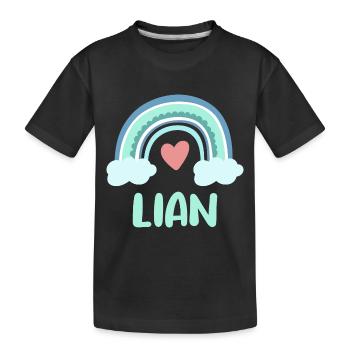 Lian Nom Rainbow Baby - T-shirt bio Premium Enfant - noir - Devant