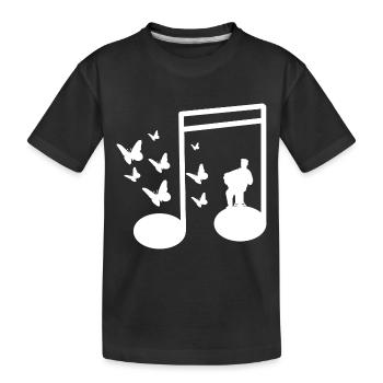 accordéon - T-shirt bio Premium Enfant - noir - Devant