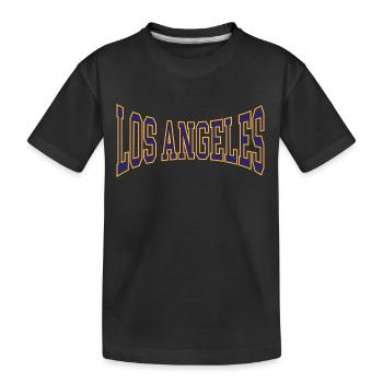 Los Angeles - Kinder Premium Bio T-Shirt - Schwarz - Vorne