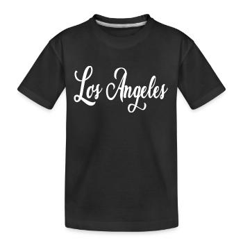 Los Angeles - Kinder Premium Bio T-Shirt - Schwarz - Vorne