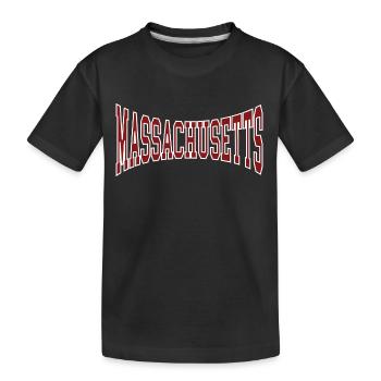 Massachusetts - Kids' Premium Organic T-Shirt - black - Front